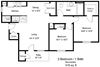 Copper Gate_2 Bedroom Floor Plan